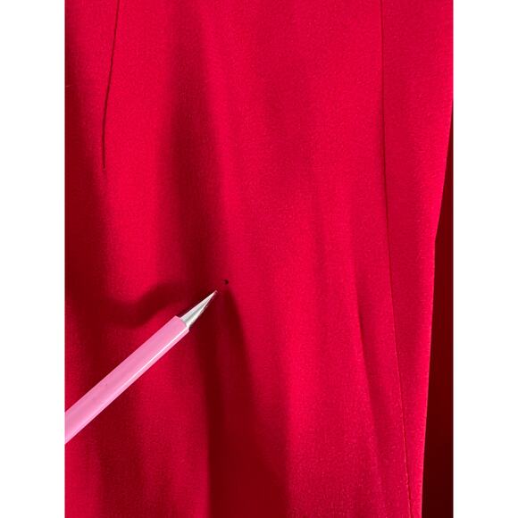 Vintage 90s High Waisted Dress Pants Cherry Red - Picture 7 of 8